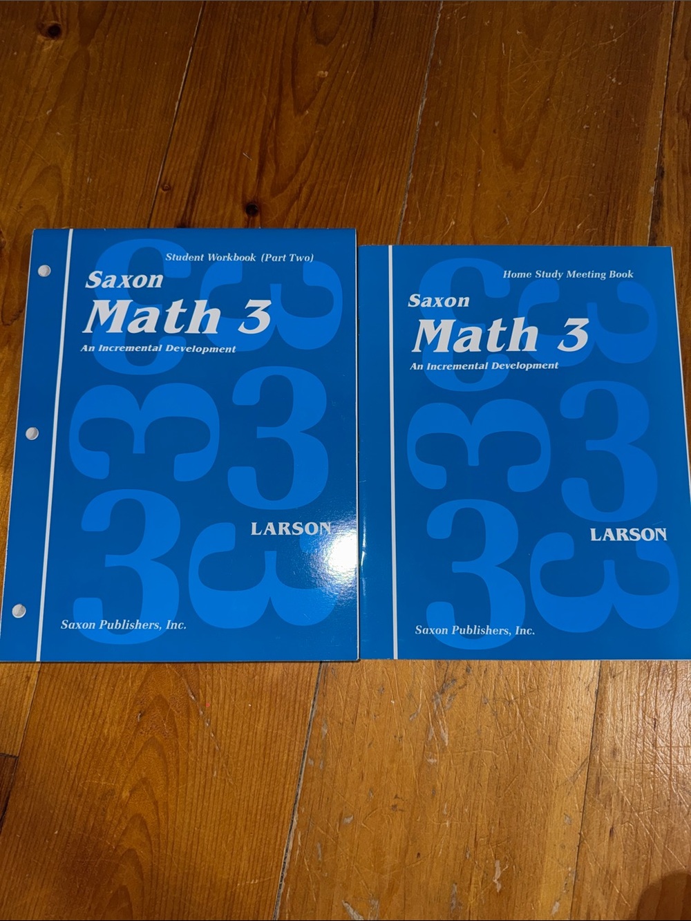 Saxon Math 3 Student Workbook (Part two) & Home Study Meeting book NEW